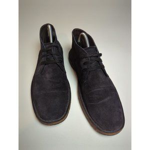 John Varvatos Men's Black Suede Leather Lace-up Chukka Ankle Boot Size 9.5